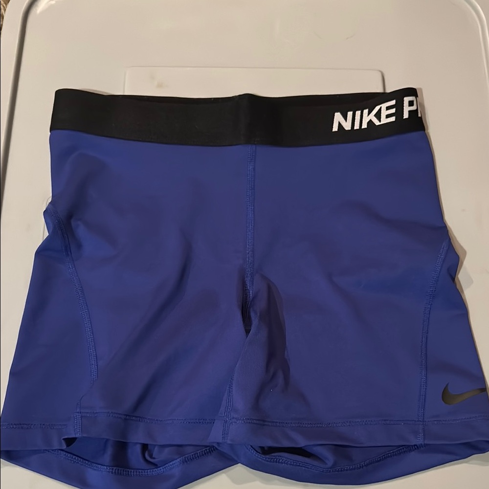 Nike Pro Blue Athletic Shorts